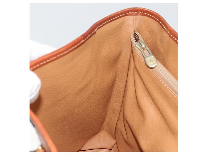 Céline Bolso tote de lona Macadam CELINE en cuero PVC marrón dorado Auth ep14253 Castaño - vista 20