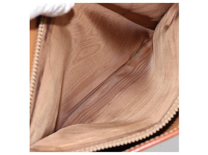 Céline Bolso tote de lona Macadam CELINE en cuero PVC marrón dorado Auth ep14253 Castaño - vista 22