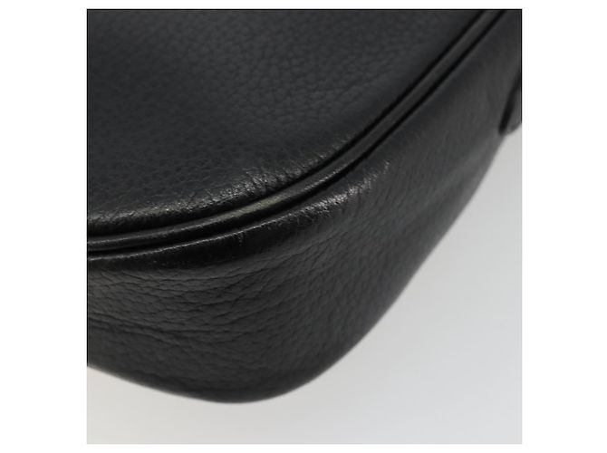 Borsa a Spalla Burberrys in Pelle Nera e Oro Auth ep14310 Nero D'oro - vista 15