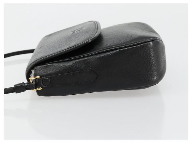 Borsa a Spalla Burberrys in Pelle Nera e Oro Auth ep14310 Nero D'oro - vista 4