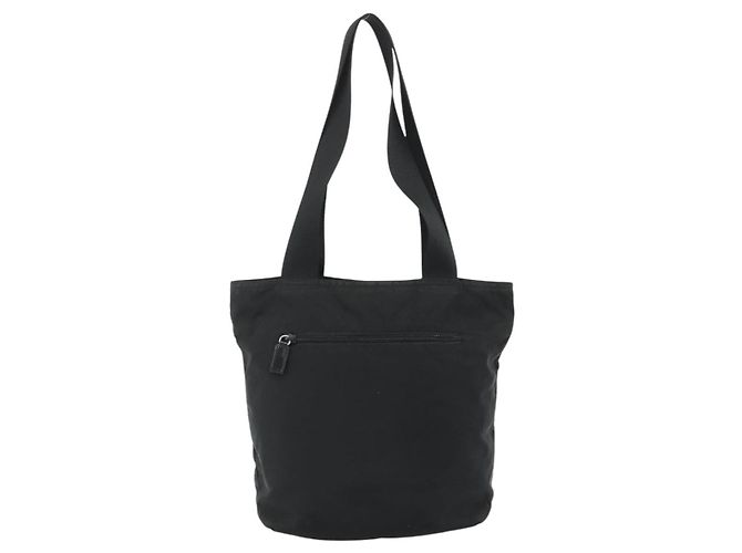 Prada Tote Bag aus schwarzem Nylon mit Silber authentisch ka4054 - Ansicht 2