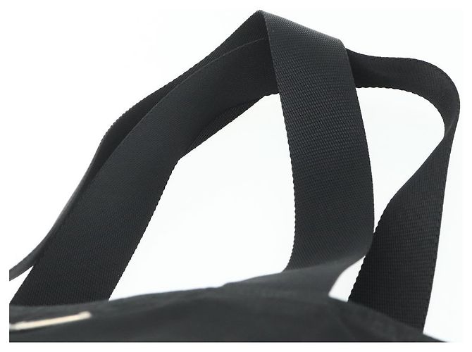 Prada Tote Bag aus schwarzem Nylon mit Silber authentisch ka4054 - Ansicht 8
