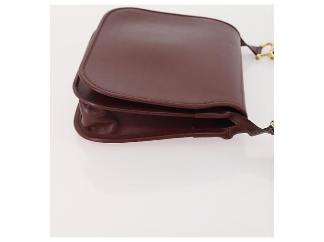 Cartier Borsa a Spalla in Pelle 2 Set Bordeaux Auth BA12166 Bordò - vista 11