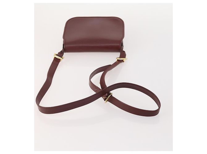Cartier Borsa a Spalla in Pelle 2 Set Bordeaux Auth BA12166 Bordò - vista 12