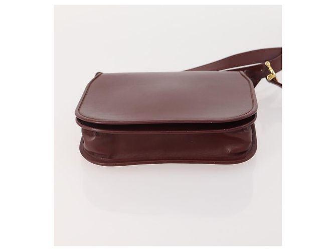 Cartier Borsa a Spalla in Pelle 2 Set Bordeaux Auth BA12166 Bordò - vista 14
