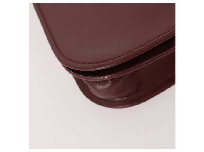 Cartier Borsa a Spalla in Pelle 2 Set Bordeaux Auth BA12166 Bordò - vista 15