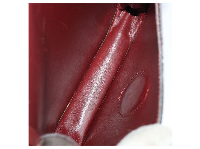 Cartier Borsa a Spalla in Pelle 2 Set Bordeaux Auth BA12166 Bordò - vista 16