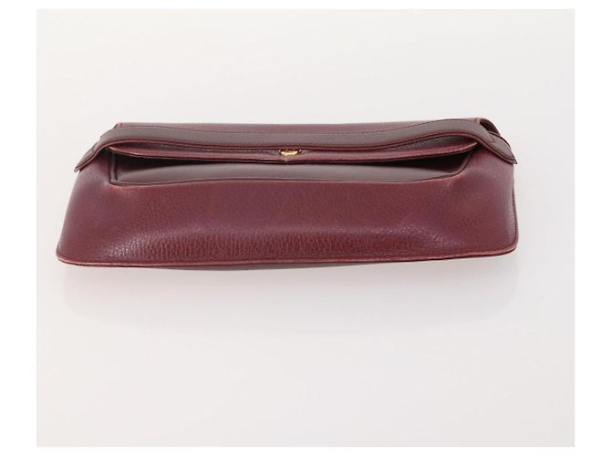 Cartier Borsa a Spalla in Pelle 2 Set Bordeaux Auth BA12166 Bordò - vista 6