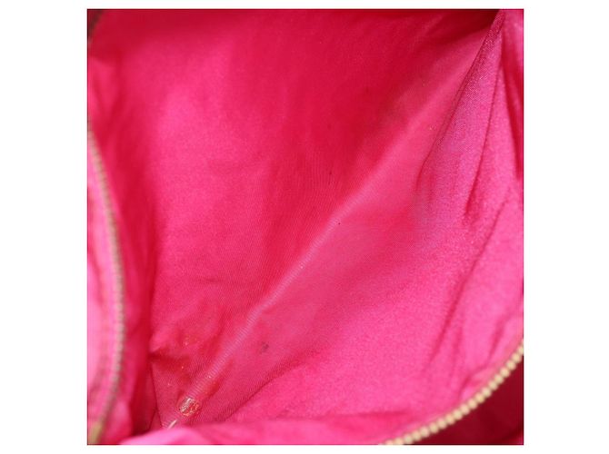 Borsa Tote Prada in Nylon Rosa Oro Auth bs34672 D'oro - vista 24