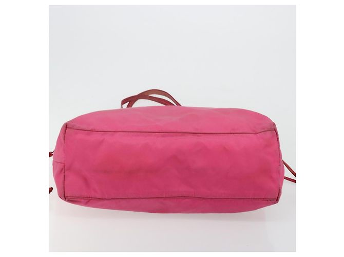 Borsa Tote Prada in Nylon Rosa Oro Auth bs34672 D'oro - vista 5