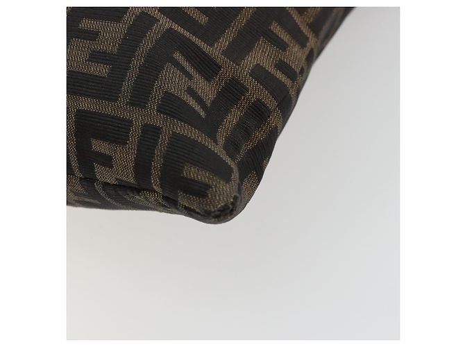 FENDI Zucca Canvas Tote Bag Schwarz Braun Auth 176230 - Ansicht 16