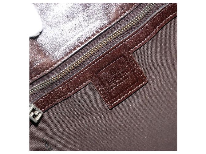 FENDI Zucca Canvas Tote Bag Schwarz Braun Auth 176230 - Ansicht 19
