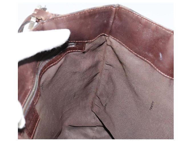 FENDI Zucca Canvas Tote Bag Schwarz Braun Auth 176230 - Ansicht 20