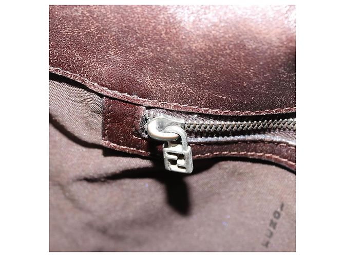 FENDI Zucca Canvas Tote Bag Schwarz Braun Auth 176230 - Ansicht 22