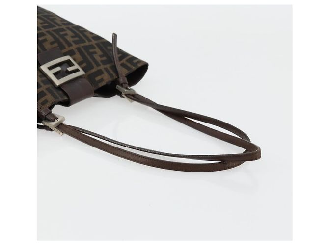 FENDI Zucca Canvas Tote Bag Schwarz Braun Auth 176230 - Ansicht 7