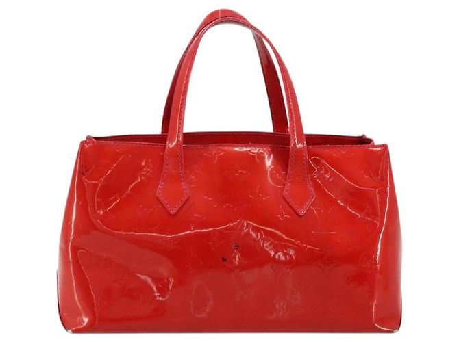 LOUIS VUITTON Borsa a Mano Monogram Vernis Wilshire PM Rose Pop M93643 Auth 176731 Rosa - vista 2