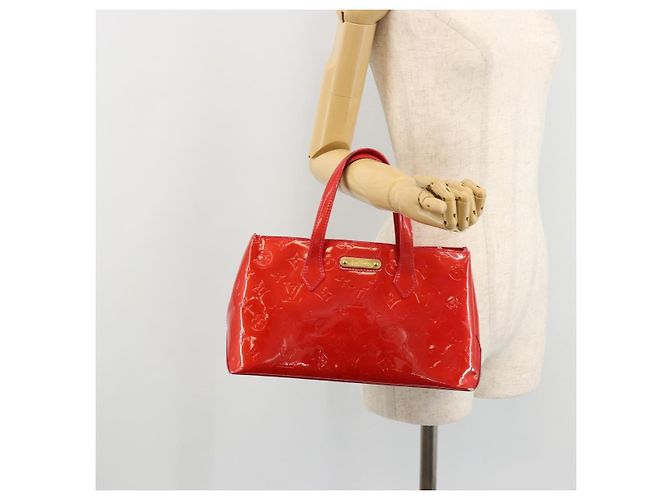 LOUIS VUITTON Borsa a Mano Monogram Vernis Wilshire PM Rose Pop M93643 Auth 176731 Rosa - vista 23