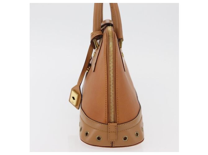 Borsa a mano in pelle marrone e oro Christian Dior Street Chic Auth ep14353A D'oro - vista 3