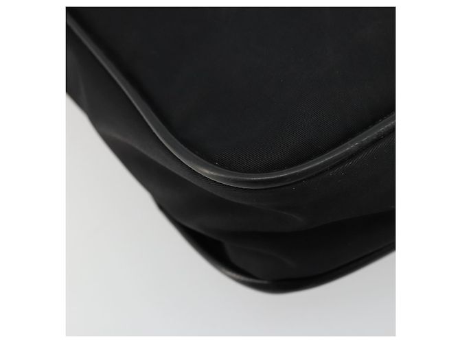 PRADA Schultertasche Nylon Schwarz Silber Authentisch bs34673 - Ansicht 15