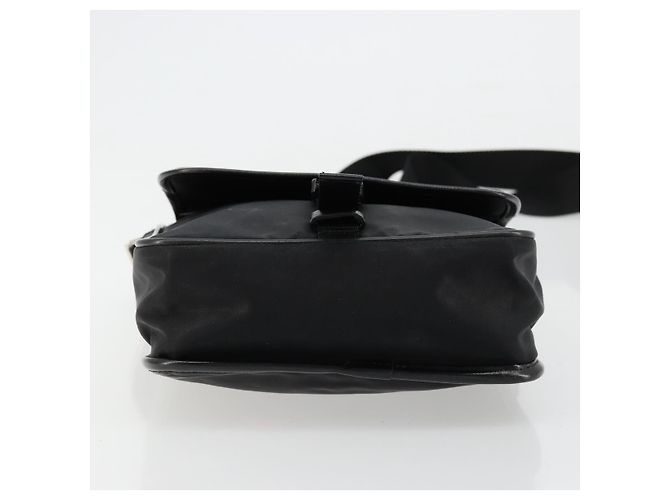 PRADA Schultertasche Nylon Schwarz Silber Authentisch bs34673 - Ansicht 5