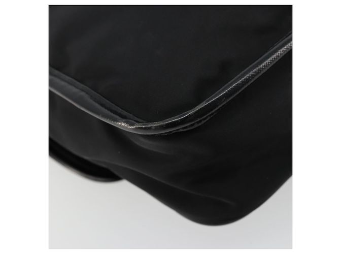 PRADA Schultertasche Nylon Schwarz Silber Authentisch bs34673 - Ansicht 9
