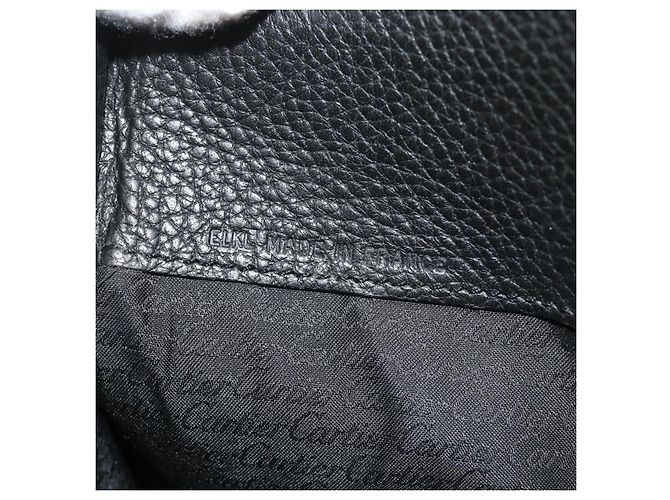 Cartier Borsa Tote in pelle nera e oro Auth bs34621 Nero D'oro - vista 12