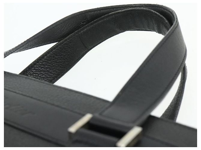 Cartier Borsa Tote in pelle nera e oro Auth bs34621 Nero D'oro - vista 8