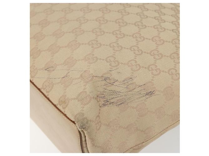 Borsa Tote GG Canvas Gucci Rosa Argento 31243 Auth am11434 - vista 10