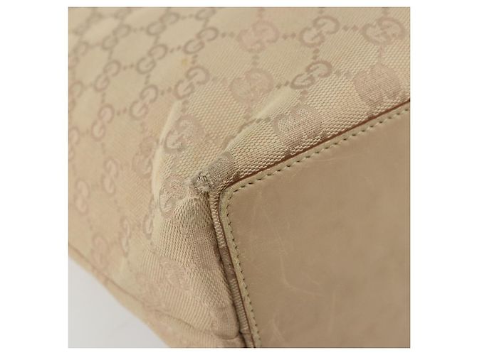 Borsa Tote GG Canvas Gucci Rosa Argento 31243 Auth am11434 - vista 14