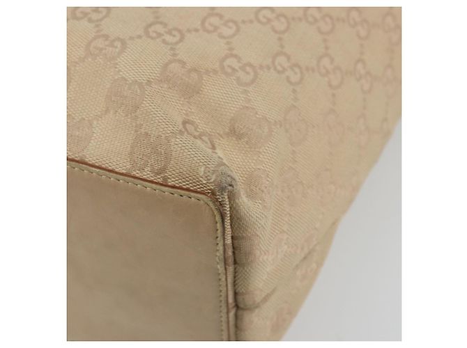 Borsa Tote GG Canvas Gucci Rosa Argento 31243 Auth am11434 - vista 15
