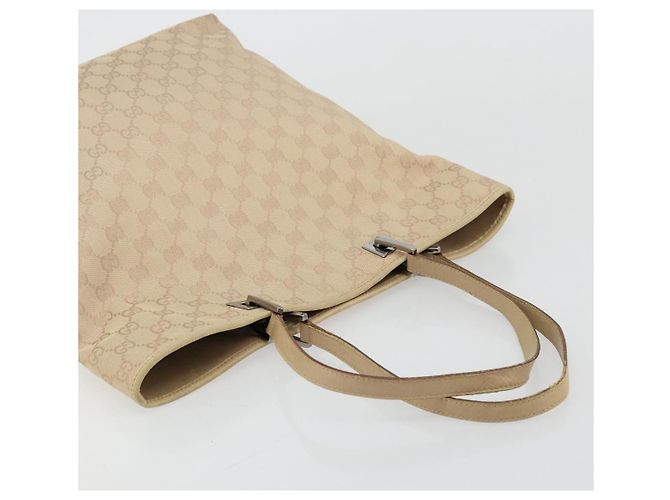 Borsa Tote GG Canvas Gucci Rosa Argento 31243 Auth am11434 - vista 6