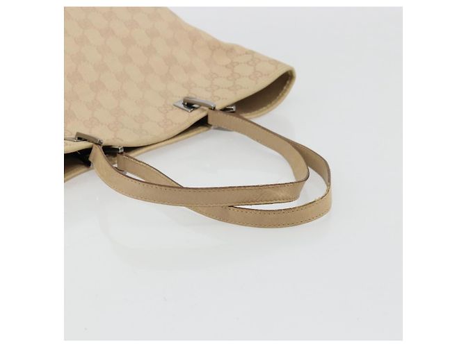Borsa Tote GG Canvas Gucci Rosa Argento 31243 Auth am11434 - vista 7
