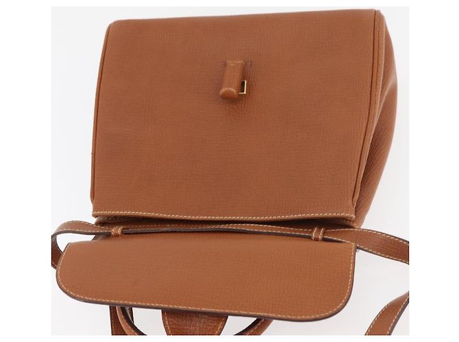 LOEWE Borsa a Mano in Pelle 2 in 1 Marrone Oro Auth ep14461 D'oro - vista 11