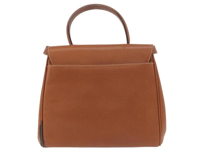 LOEWE Borsa a Mano in Pelle 2 in 1 Marrone Oro Auth ep14461 D'oro - vista 2