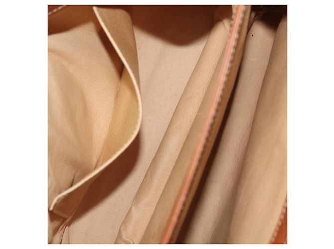 LOEWE Borsa a Mano in Pelle 2 in 1 Marrone Oro Auth ep14461 D'oro - vista 22
