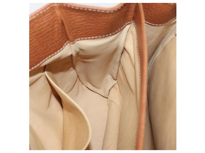 LOEWE Borsa a Mano in Pelle 2 in 1 Marrone Oro Auth ep14461 D'oro - vista 23