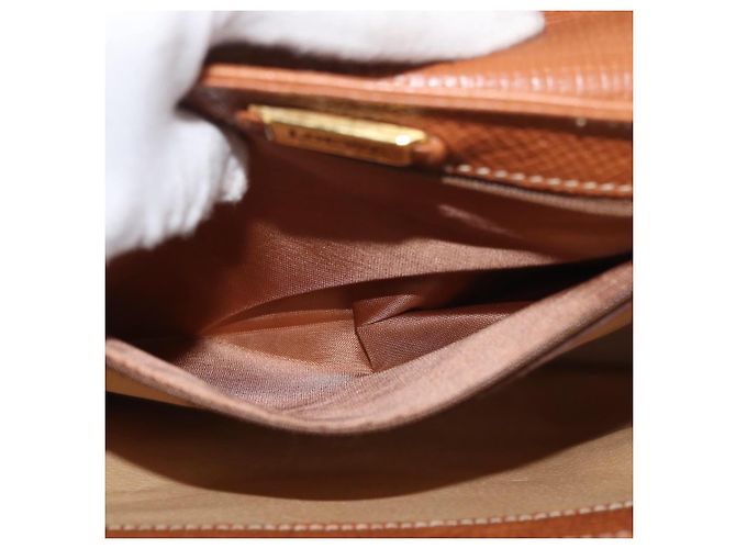 LOEWE Borsa a Mano in Pelle 2 in 1 Marrone Oro Auth ep14461 D'oro - vista 26