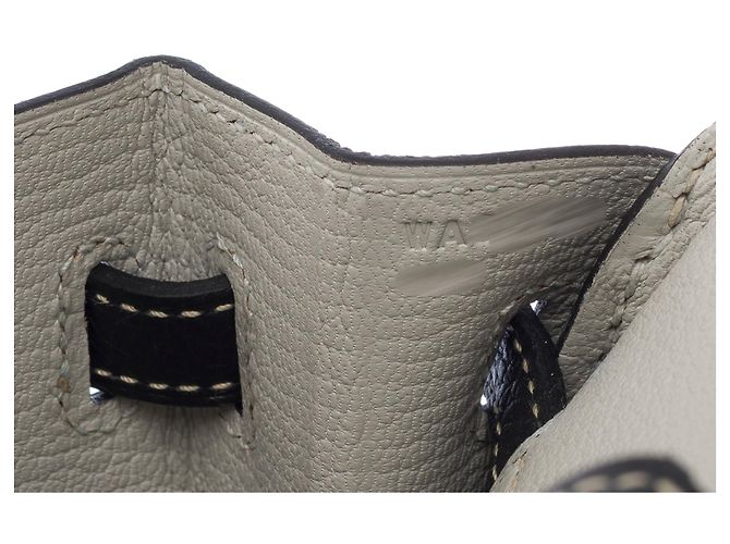Hermès Borsa HERMES Birkin 25 in Pelle Nera - 103470 Nero - vista 8