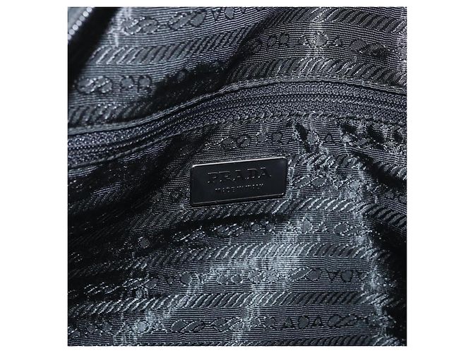 PRADA Borsa a mano in nylon khaki argento autentica am11358A Cachi - vista 18