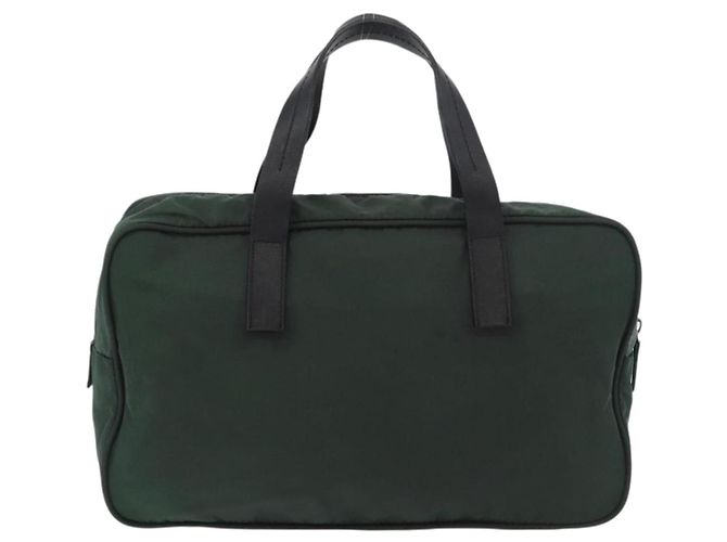PRADA Borsa a mano in nylon khaki argento autentica am11358A Cachi - vista 2