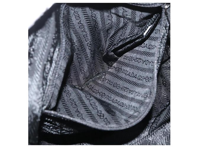 PRADA Borsa a mano in nylon khaki argento autentica am11358A Cachi - vista 22