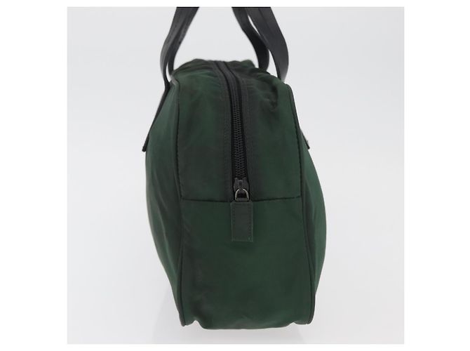 PRADA Borsa a mano in nylon khaki argento autentica am11358A Cachi - vista 4