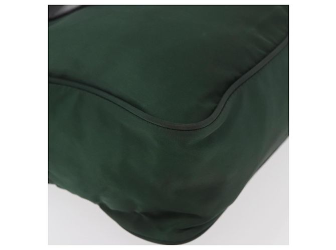 PRADA Borsa a mano in nylon khaki argento autentica am11358A Cachi - vista 9