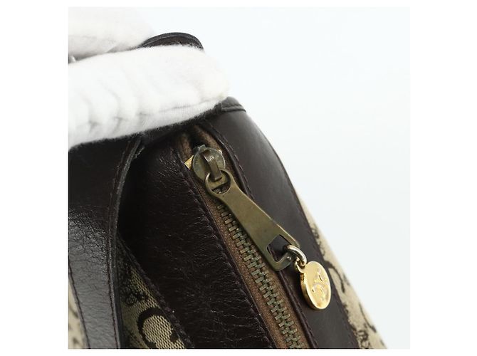 Céline Borsa a Spalla Celine C Sulky in Tela Beige Oro Auth 176618 D'oro - vista 10
