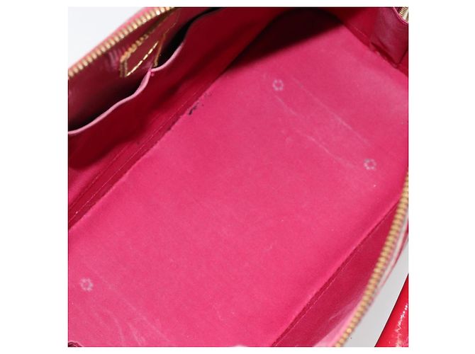 LOUIS VUITTON Borsa a Mano Alma PM Monogram Vernis Rosa Andian M91770 Auth BA12324 - vista 11