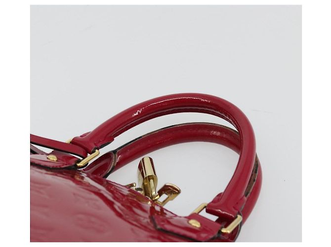 LOUIS VUITTON Borsa a Mano Alma PM Monogram Vernis Rosa Andian M91770 Auth BA12324 - vista 14