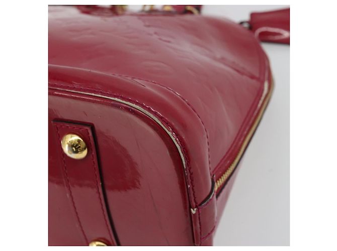 LOUIS VUITTON Borsa a Mano Alma PM Monogram Vernis Rosa Andian M91770 Auth BA12324 - vista 16