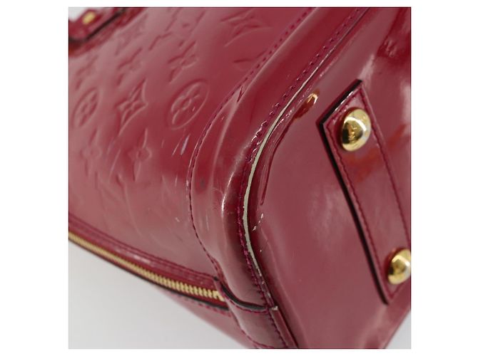 LOUIS VUITTON Borsa a Mano Alma PM Monogram Vernis Rosa Andian M91770 Auth BA12324 - vista 17