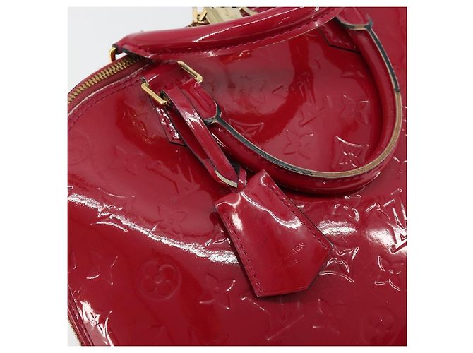 LOUIS VUITTON Borsa a Mano Alma PM Monogram Vernis Rosa Andian M91770 Auth BA12324 - vista 19