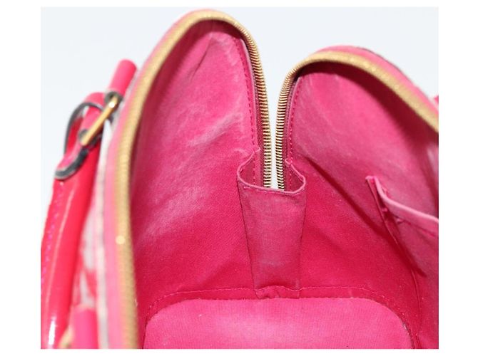LOUIS VUITTON Borsa a Mano Alma PM Monogram Vernis Rosa Andian M91770 Auth BA12324 - vista 22